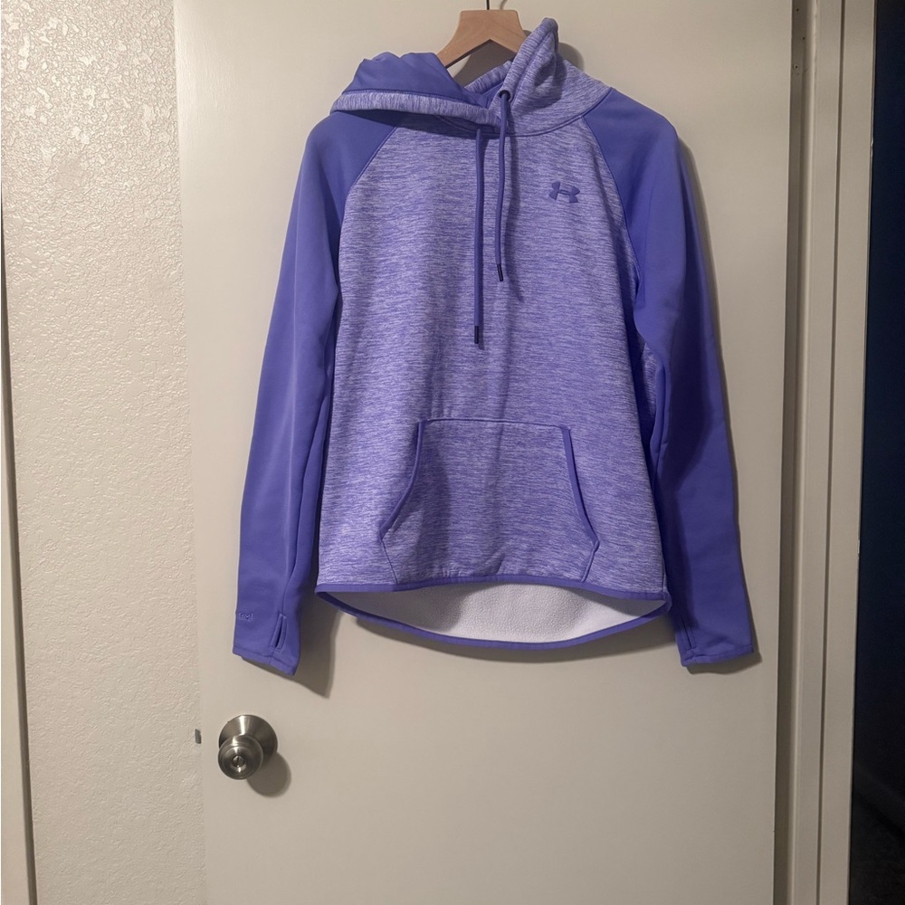 EUC Under Armour STORM 1 Hoodie; heather purple & purple, Medium, relaxed fit